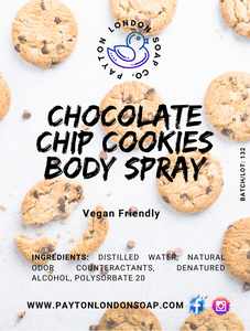 CHOCOLATE CHIP COOKIES BODY SPRAY - Payton London Soap Co.