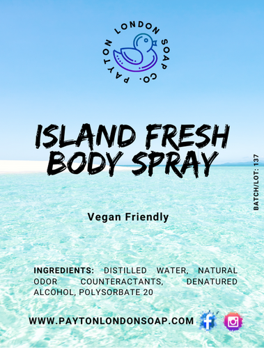 ISLAND FRESH BODY SPRAY - Payton London Soap Co.