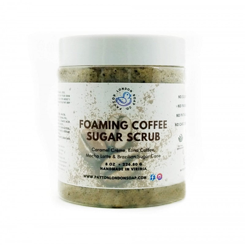 FOAMING COFFEE SUGAR SCRUB - Payton London Soap Co.