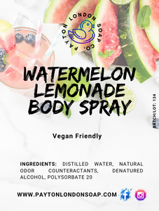 WATERMELON LEMONADE BODY SPRAY - Payton London Soap Co.